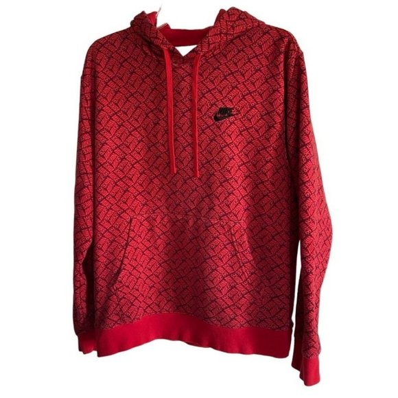 Nike Other - Nike Sport Essentials All Over Print Hooded Sweatshirt Hoodie DM6911-657 Mens M